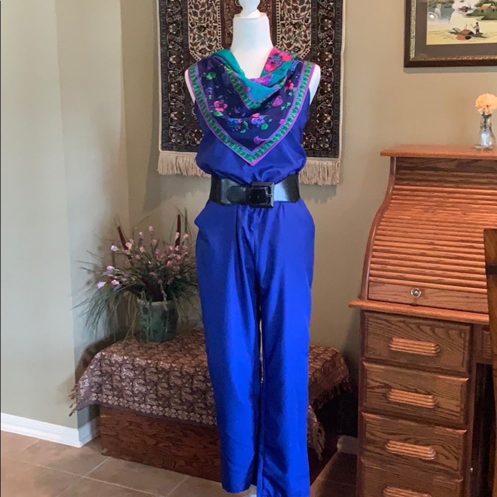 🐾3 For $25 Blue Jumpsuit Sz M - Picture 6 of 8